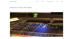 Desktop Screenshot of musicmixmobile.com